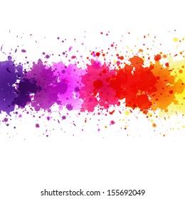 Watercolor Blot Abstract Background, Vector Illustration