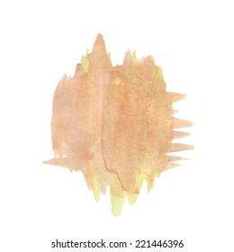 watercolor blot on a white background