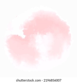 watercolor blot with smudge drips and stains, hand drawn vector element