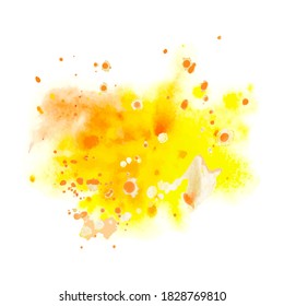 Acuarela con fondo de manchas y salpicaduras. Con espacio para copiar texto. Para banner, afiche, diseño de embalaje. Ilustración vectorial dibujada a mano.