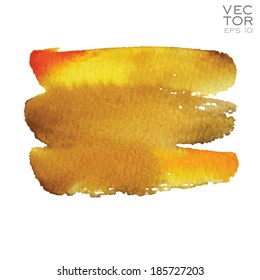 watercolor blot in warm colors