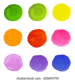 Bloques de color de agua, con malla de gradiente, ilustración vectorial