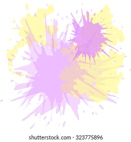 Watercolor blots hand drawn vector background, hand drawn, blot, paint