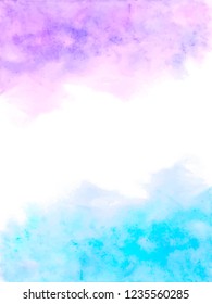 Watercolor blue abstract background. Abstract painting, background for wallpapers, posters, cards, invitations, websites. Modern painting handmade background. Vector illustration