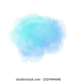Fondo azul de la acuarela