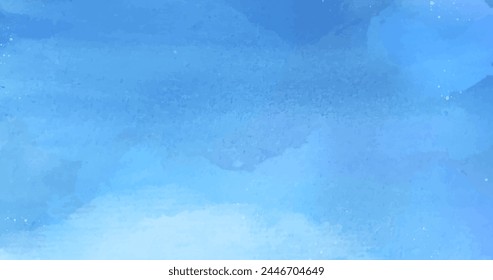 Watercolor blue background vector design in eps 10