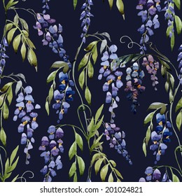 watercolor, blue, pattern
