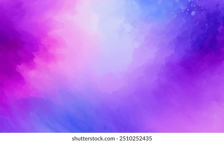 Watercolor Blue And Pink Texture Poster , Vector Illustration