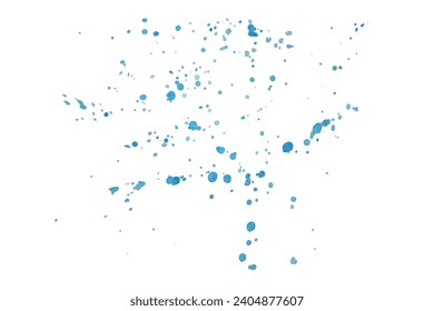 Saltos de color azul acuarela. Las manchas acuáticas. Vector.