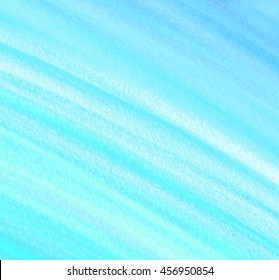 Watercolor blue white hand drawn paper texture vector stylized striped card for text design, template. Abstract water color wet brush paint diagonal line background