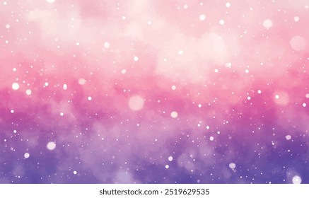 Watercolor blurred gradient from light lavender to pink with a subtle snow shimmer	
