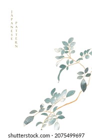 Watercolor border - illustration with green leaves with branch, for wedding stationary, greetings, wallpapers, template, backgrounds, textures, DIY, wrappers, cards. Hand drawn natural banner design.