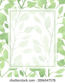 watercolor botanical ornament for card