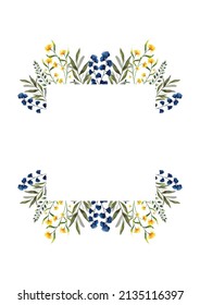 Watercolor of botanical template background vector design for your compositions, greeting cards or wedding invitations.