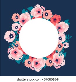 Watercolor bouquet of flowers. Hand painted colorful floral composition isolated on white background. Vintage style peony, roses, anemone, berries and leaves posy.