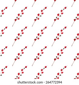 Watercolor branch seamless pattern.Seamless pattern can be used for wallpaper, pattern fills, web page background,surface textures.