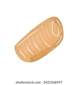 watercolor bread isolated on white background