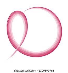 Watercolor breast cancer symbol. Vector illustration design