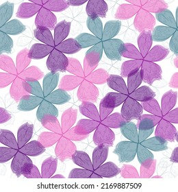 Watercolor briar flowers seamless pattern. Dog Rose branches on white background.   floral pattern for wallpaper or fabric. Flower rose. Botanic Tile.