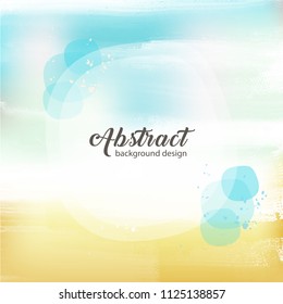 watercolor bright hand drawn vector paper texture background for card, text design, print.marine banner