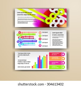 Watercolor brochure template design with circles. Cover layout and infographics