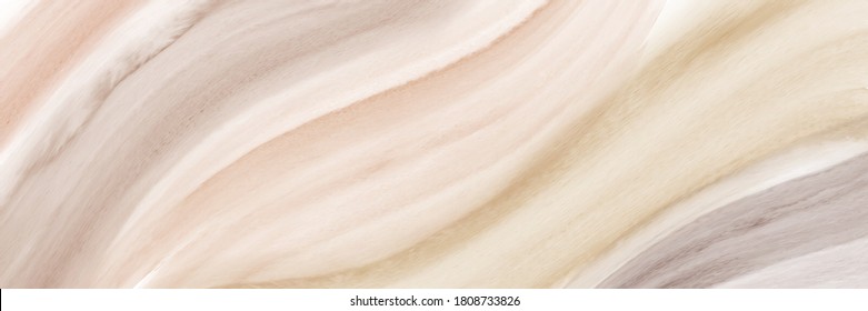 Watercolor brown wave texture background with abstract painted brush