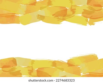 Watercolor brush background material illustrations in summer colors