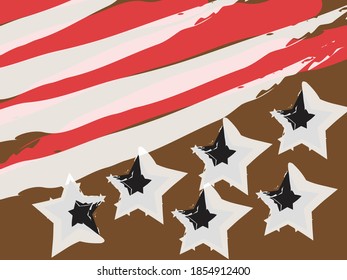 WATERCOLOR BRUSH DESIGN AND WOODEN BACKGROUND VECTOR ILLUSTRATION