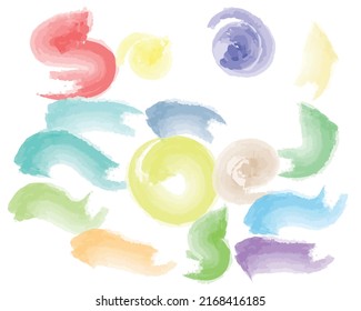 watercolor brush hand drawn line art