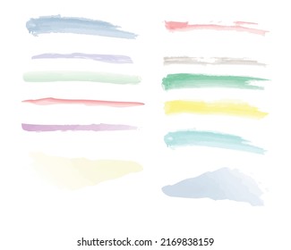 watercolor brush hand drawn line art