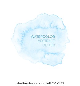 Watercolor brush paint background - Vector. Perfect water art abstract design for any creative ideas.