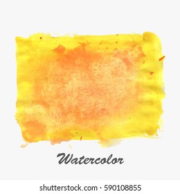 Watercolor brush painted background