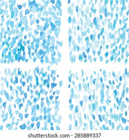 Watercolor brush pattern. Seamless repetitive design vector. Hand painted original background texture.