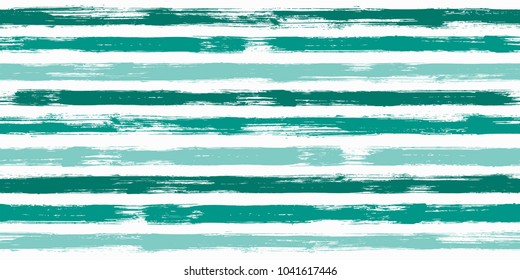 Watercolor brush stripes seamless pattern. Creme, caramel and saturated green paintbrush lines horizontal seamless texture for background. Hand drown paint strokes graffiti artwork. For wallpaper.