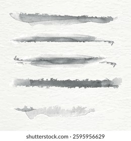 Watercolor brush stroke. Abstract paint textures 