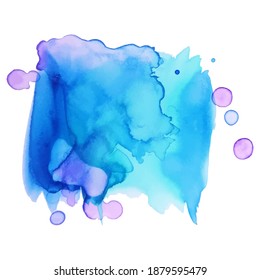 Watercolor brush stroke paint paper texture vector isolated splash on white background for banner, poster, wallpaper.