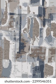 Watercolor Brush stroke Stripe pattern modern carpet pastel colors