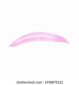 Watercolor brush stroke. Template for banner, poster, packaging, postcard, web design. Hand Drawn vector illustration.