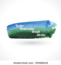 watercolor brush stroke vector element