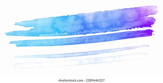 Watercolor brush stroke. Vector illustration.