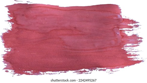 Watercolor brush stroke.Pink colour. Warm tones. High quality vector illustration.