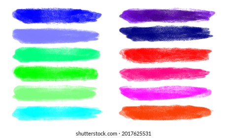 watercolor brush strokes stock vector