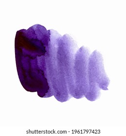 Watercolor brush strokes. Template for banner, poster, packaging, postcard, web design. Hand Drawn vector illustration.