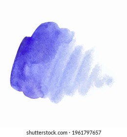 Watercolor brush strokes. Template for banner, poster, packaging, postcard, web design. Hand Drawn vector illustration.