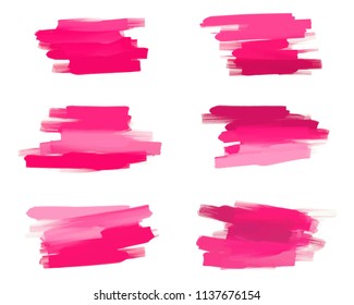 Watercolor brush strokes. Vector grunge banners.