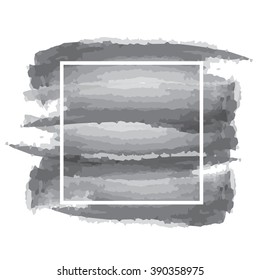 Watercolor brushed background with white frame.  