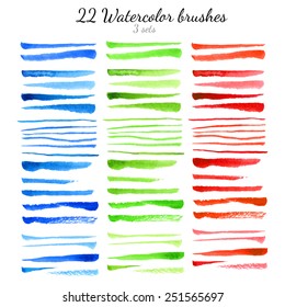 Watercolor brushes