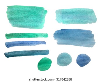 Watercolor brushstroke background 