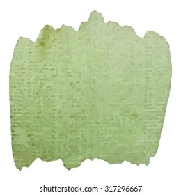 Watercolor brushstroke background army green color 