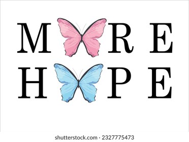 watercolor butterfly design and slogan  vector